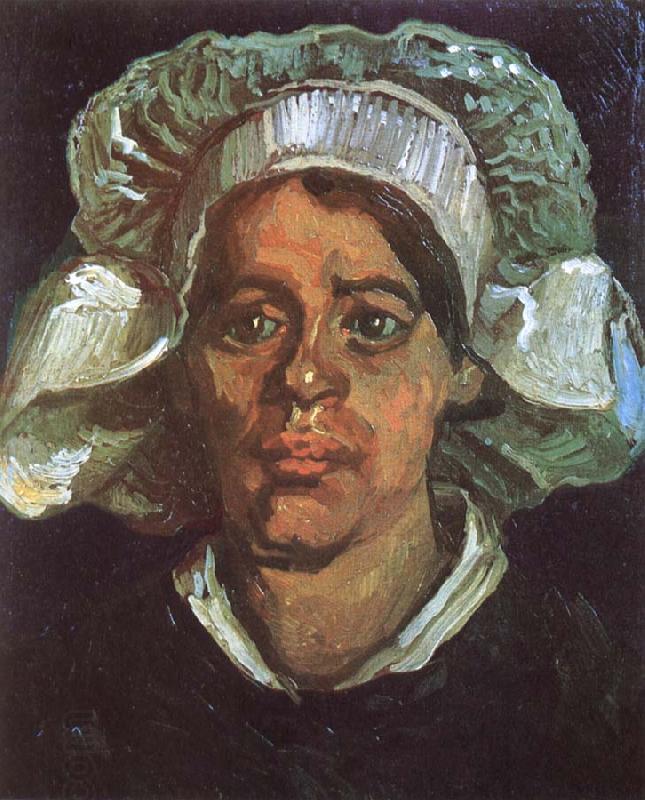Vincent Van Gogh Head of a Peasant Woman with White Cap (nn04) China oil painting art